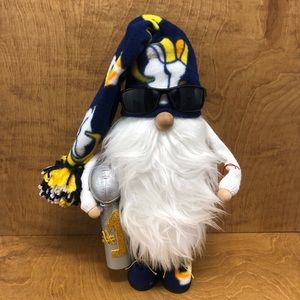 #1 Champs LA Rams Gnome NFL Football Silver Trophy Blue Yellow Super Bowl LVI